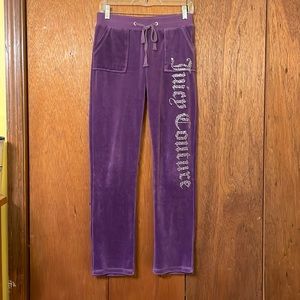 Juicy Couture purple luxe velour track suit